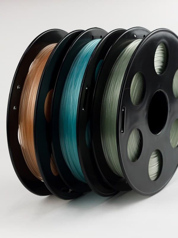 Набор светящегося в темноте PETG пластика Bestfilament 0,5 кг 1,75 мм (синий, жёлтый, зелёный)