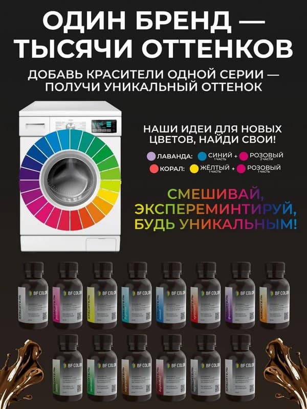 Коричневая жидкая краска