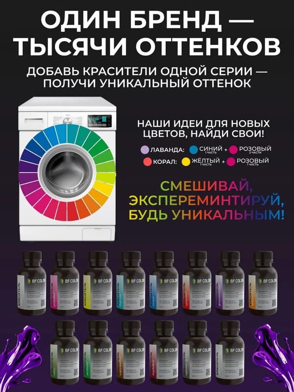 Фиолетовая жидкая краска