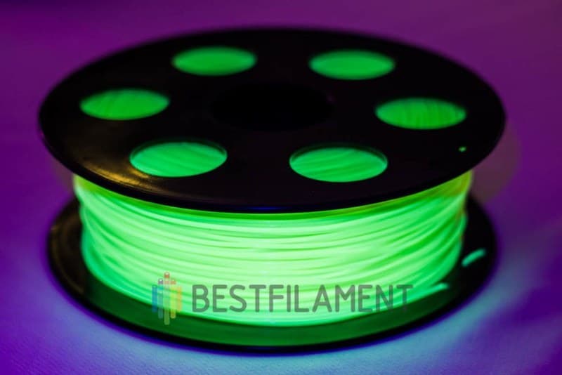 Флуоресцентный PETG пластик Bestfilament для 3D-принтеров, цвет желтый, 0,5 кг (1,75 мм)