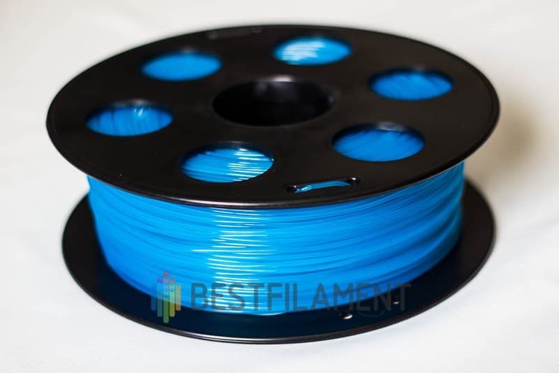 Флуоресцентный PLA пластик Bestfilament для 3D-принтеров, цвет голубой, 0,5 кг (1,75 мм)