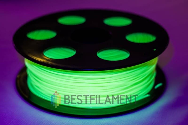 Флуоресцентный PLA пластик Bestfilament для 3D-принтеров, цвет желтый, 0,5 кг (1,75 мм)