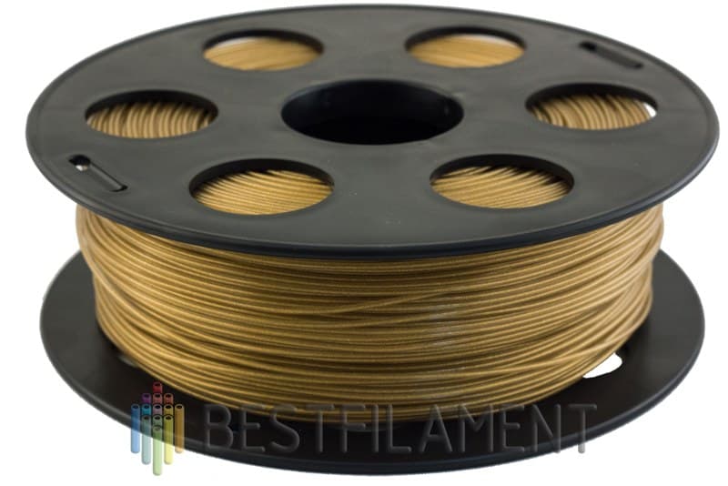 Золотистый металлик PLA пластик Bestfilament для 3D-принтеров 1 кг (1,75 мм)