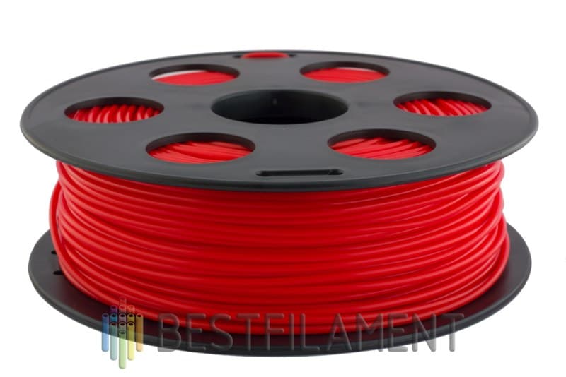 Красный PLA пластик Bestfilament для 3D-принтеров 1 кг (2,85 мм)