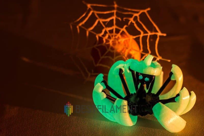 Пробник светящегося PLA-пластика Bestfilament, цвет лимонный, 1,75 мм