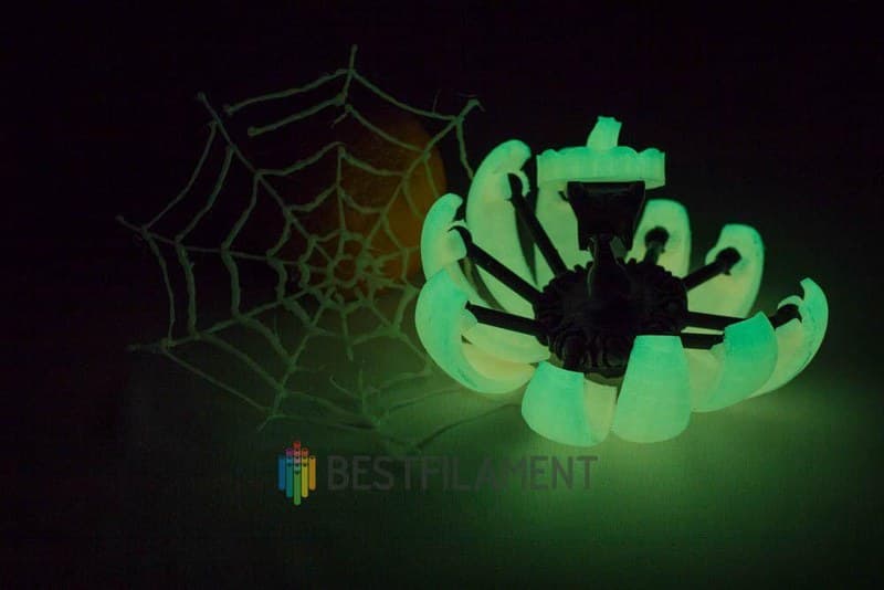 Пробник светящегося PLA-пластика Bestfilament, цвет лимонный, 1,75 мм